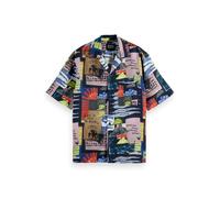 Scotch & Soda Relaxed-fit Tencel All-over Printed Short-sleeved Shirt Art Größe: XL | Casual hemden Outlet | Herren