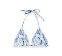 Scotch & Soda Reversible Bikini Top Shell Batik Blue Größe: M | Bikinis Outlet | Damen | Blau