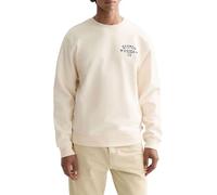 Scotch & Soda Sweatshirt mit Label-Print in Offwhite, Größe XL