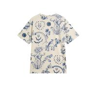 Scotch & Soda T-Shirt mit Alloverprint - beige/blau - Größe M Größe:M