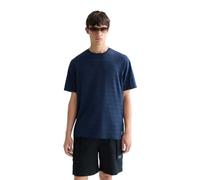 Scotch & Soda Strukturiertes T-Shirt Navy - Größe L Dunkelblau L