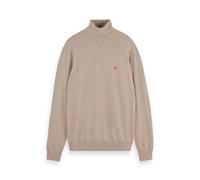 Scotch & Soda - Turtleneck Viscose Sweater - XXL Minimalistischer beiger Rollkragenpullover Rollkragenpullover