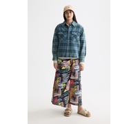 Scotch & Soda Washed Denim Checked Loose Overshirt Indigo Check Größe: 36 | Business hemden Outlet | Damen | Blau
