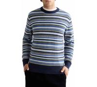 Scotch & Soda - Weicher Strickpullover mit Streifen und normaler Passform blau - Gr. - XL