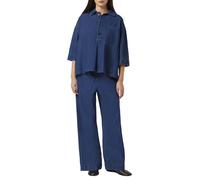 Scotch & Soda Women's Lightweight Denim Popover Shirt, Washed Indigo, 40