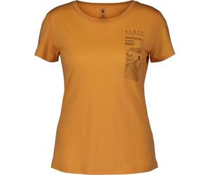 SCOTT Damen Hemd SCO Tee W's Defined Merino Graphic SS (419611) L melon orange