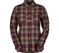 Scott Shirt W's Flannel LS fir green/wild red (7658) M