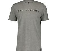 Scott Tee M's No Shortcuts SS light grey melange (3765) XL