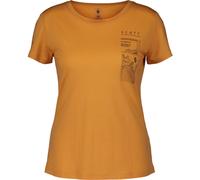 Scott Tee W's Defined Merino Graphic SS melon orange (7719) XS