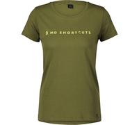 Scott Tee W's No Shortcuts SS fir green (7340) XS