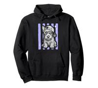 Scottish Terrier Puppy Y2K Gestreifte Männer Kinder Frauen Pullover Hoodie