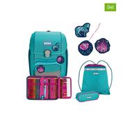 Scout 5tlg. Schulranzen-Set "Dreamland" in Türkis/Pink - 56% | Buero Schulbedarf