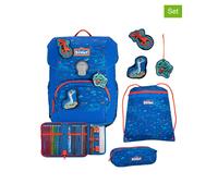 Scout NEO Schulranzen Set Superflash (4 tlg. ), Blue Dino