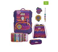 Scout 5tlg. Schulranzen-Set "Neo Set Superflash" in Lila - (B)30 x (H)38 x (T)27 cm - 40% | Buero Schulbedarf