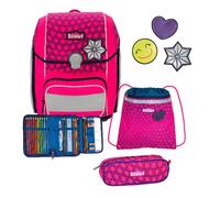 Scout Genius Neon Safety DIN Schulranzen-Set 4-teilig pink
