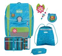 Scout Genius DIN - Schulranzen Set 4 tlg. mit Turnbeutel (Water Lily)