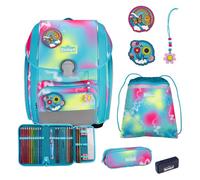 Scout Genius Safety Light Schulranzen-Set 5 tlg. Happy Rainbow