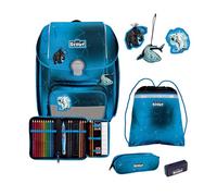 Scout Schulranzen-Set Genius Safety Light 4tlg Polar Blue