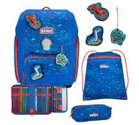 Scout Genius Blue Dino Schulranzensetset