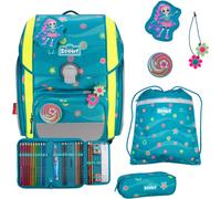 Scout Genius Schulranzen-Set 4 tlg. DIN Little Flowers
