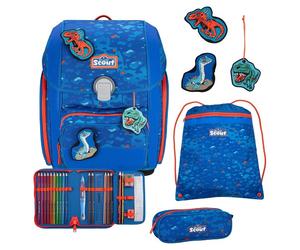 Scout Genius Schulzanzen-Set 4tlg. Superflasch blau