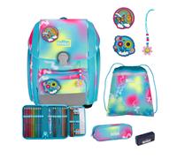 Scout Genius Set Safety Light Happy Rainbow Schulrucksack