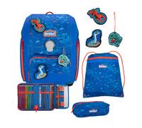 Scout Genius Blue Dino Schulranzensetset