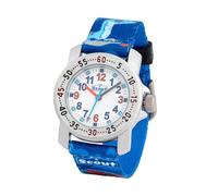 Quarzuhr SCOUT "Action Boys", blau (blau, orange), Armbanduhren, Kinder, Armbanduhr, Kinderuhr, Lernuhr, Geschenkidee, Schulanfang, Jungen, Wal (78653644-0) blau, orange