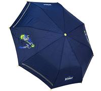 Scout Kinder Regenschirm Taschenschirm Schultaschenschirm mit Reflektorstreifen extra leicht Super Knights