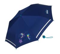 Scout Kinder-Taschenregenschirm mit Reflektorstreifen Blue Star