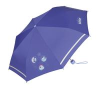 Scout Kinder-Taschenregenschirm mit Reflektorstreifen Lila Luna