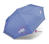 Scout Kinder-Taschenschirm Amici – reflektierend mit Reflektorstreifen, Pferde