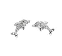 Scout Kinder und Jugendliche-Ohrstecker 925 Sterling Silber Glas 262141100