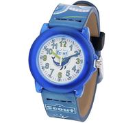 Scout Kinderuhr Crystal 164000017 Jungen Analog-Quarz Kunststoffarmband Blau
