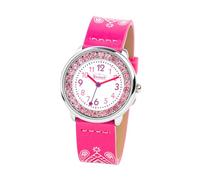 Scout Mädchen-Armbanduhr The Darling 280381002 – Quarz, analog, PU-Armband, weiß/grau/pink