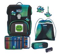 Scout Neo Schulranzen-Set 4tlg Blue Pixel