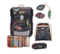 Scout Neo Flames Exklusiv Edition Safety Light Schulranzen Set