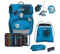 Scout Neo Exklusiv Safety Light Schulranzen-Set 5-teilig blau