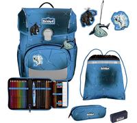 Scout NEO Schulranzen Set Safety Light (5 tlg. ), Polar Blue