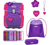 Scout Neo Superflash Extreme Schulranzen Set (4 tlg. ), Heartbeat