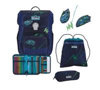 Scout Schulranzen-Set Neo Exklusiv Superflash City Lights 4-teilig