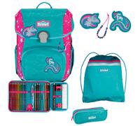 Scout Schulranzen-Set Neo Exklusiv Superflash Extreme Unicorn, 4-teilig