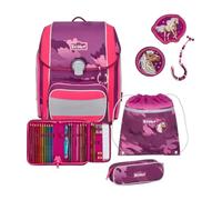 Scout Schulranzen-Set Genius DIN Pink Horse, 4-teilig