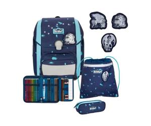Scout Schulranzen-Set Genius Exklusiv LED Pegasus, 4-teilig