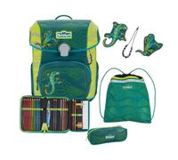 Scout Schulranzen-Set Neo Exklusiv Superflash Extreme Lizard, 4-teilig