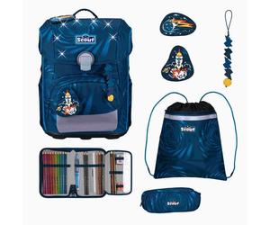 Scout Schulranzen Set Neo LED, Schulranzen Set, 4tlg, Rocket Rider