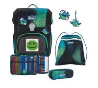 Scout Schulranzen-Set Neo Movie Star Blue Pixel, 5-teilig