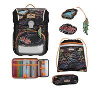 Scout Schulranzen Set Neo Safety Light, Schulranzen Set, 4tlg, Flames