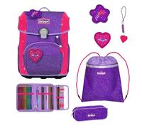 Scout Schulranzen Set Neo Superflash Extreme, Schulranzen Set, 4tlg, Heartbeat