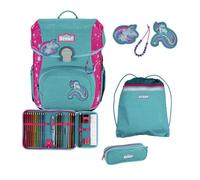 Scout Schulranzen-Set Neo Exklusiv Superflash Extreme Unicorn, 4-teilig